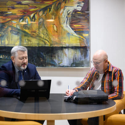 Yritysneuvontatapaaminen.