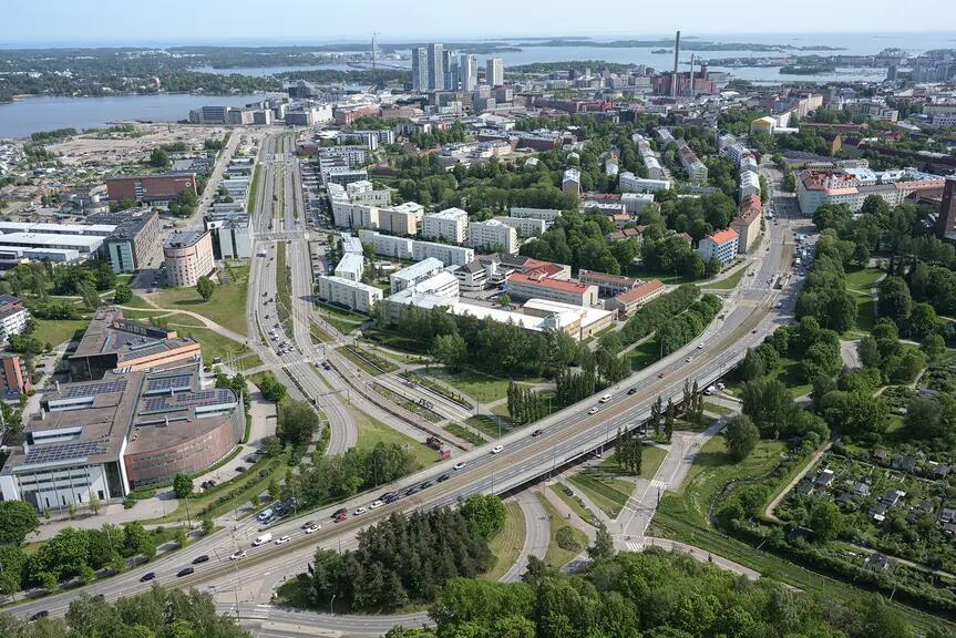 Ilmakuva suunnittelualueesta
