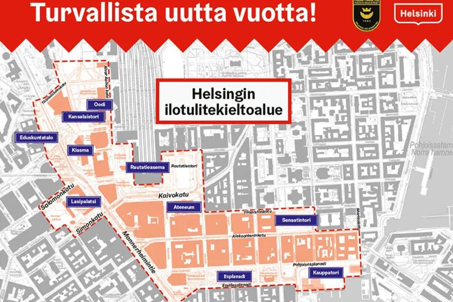  Map of the fireworks ban area.