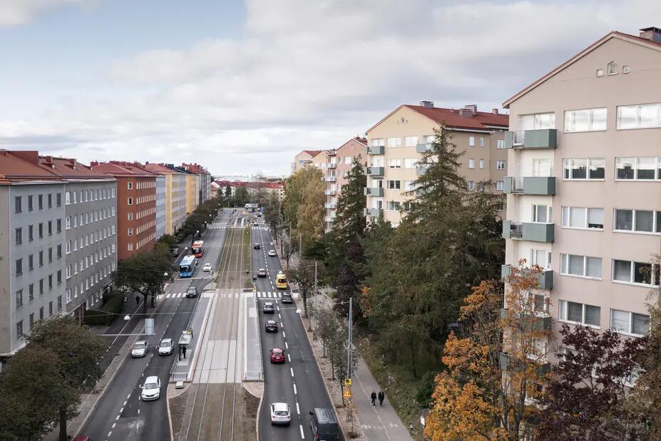 Ilmakuva Mannerheimintiestä