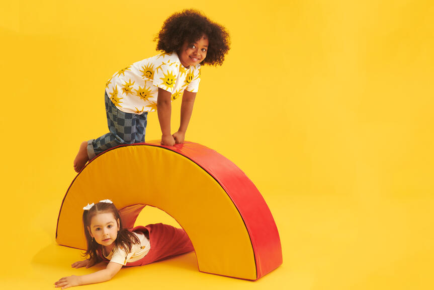 Two kids playing